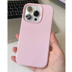 Shein High-Quality Liquid Silicone Phone Case for iPhones Pink