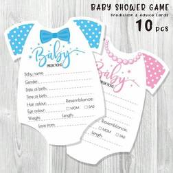 Shein 10 Sheets Gender Reveal Party Game Card