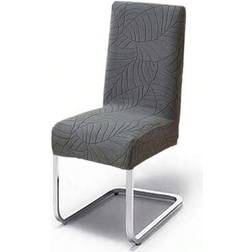 Shein Soft Leaves Jacquard Covers 1 2 4pcs Loose Chair Cover Grey