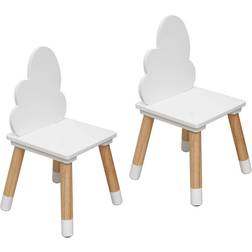 Mobili Rebecca Sedie Tamar 50x25x25 MDF 2 Pezzi