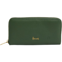 Harrods Oxford Zip Around Wallet - Green