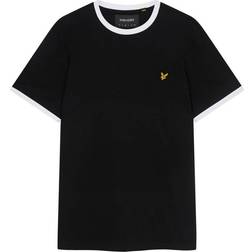 Lyle & Scott Ringer T-shirt - Jet Black/White