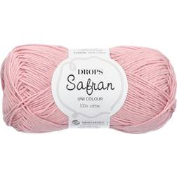 Drops Design Safran Uni Colour Ljus Rosa 160m