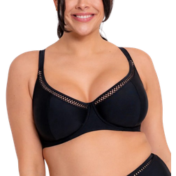 Curvy Kate First Class Multiway Balcony Bikini Top - Black