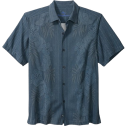 Tommy Bahama Bali Border Silk Camp Shirt - Navy