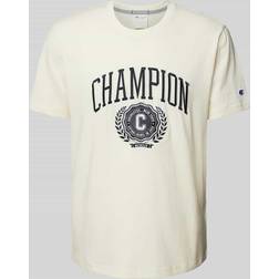 Champion T-Shirt Mit Kurzen Ärmel - Offwhite