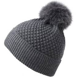 mp Denmark Oslo Beanie Fake Fur - Dark Gray Melange (97502-497)