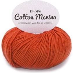 Drops Design Cotton Merino Uni Colour Rust 110m
