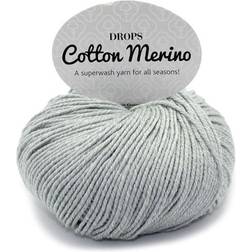 Drops Design Cotton Merino Uni Colour Ljus Grå 110m