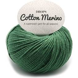 Drops Design Cotton Merino Uni Colour Skogsgrön 110m
