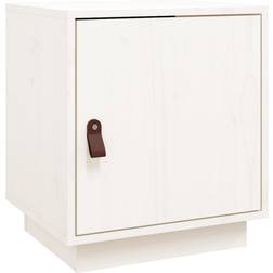 vidaXL Cabinet White Bedside Table 34x40cm