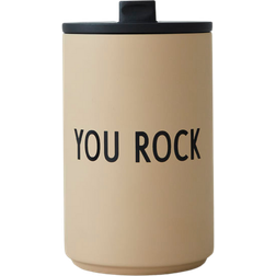 Design Letters You Rock Beige Termokop 35cl
