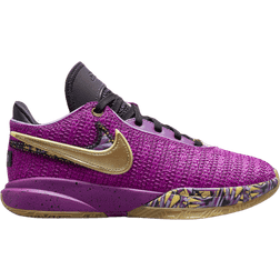 Nike LeBron 20 Young Heirs GS - Vivid Purple/Metallic Gold/Black/Cave Purple/Lilac/Solar Flare