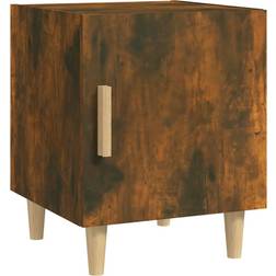 vidaXL Cabinet Smoked Oak Bedside Table 40x40cm