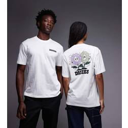 Dickies Green Meadows Vit T-shirt Med Blomtryck Baktill - Vit