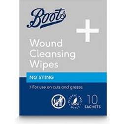 Boots Wound Cleansing Wipes No Sting 10s