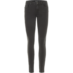 Vero Moda Seven Mid Rise Slim Fit Jeans - Dark Gray Denim