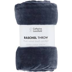 Catherine Lansfield Raschel Velvet Touch Throw Filt Blå (240x200cm)