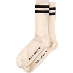 Nudie Jeans Amundsson Sport Socks - Offwhite/Navy