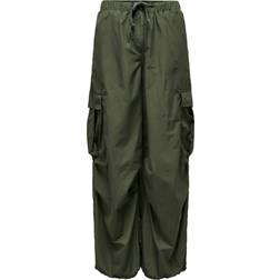 Only Joanne Loose Fit Cargo Trousers - Green/Olive Night