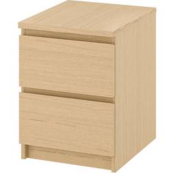 IKEA MALM White Stained Oak Byrå 40x55cm