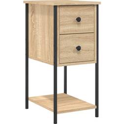 vidaXL Cabinet Sonoma Oak Sengebord 42x32cm