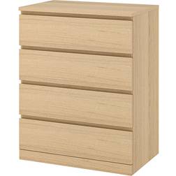 IKEA Malm White Stained Oak Kommode 80x100cm
