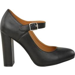 Where's That From Michelle - Black Faux Leather