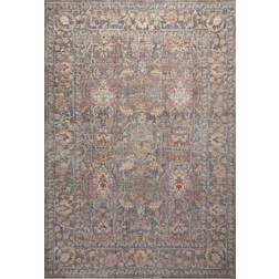Chris Loves Julia x Loloi Rosemarie Oriental Yellow, Multicolor, Pink, Green, Gold 94x120"