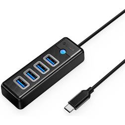 Orico USB-C Hub 15cm Svart