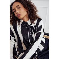 Noella Liara N Shirt - Black Ivory Stripe