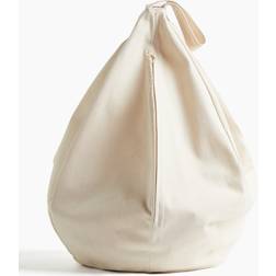 H&M Tvättsäck Bomullscanvas Crèmevit
