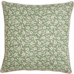 Helena Springfield Folk Ditsy Cotton Cushion Green 45cm x 45cm Complete Decoration Pillows