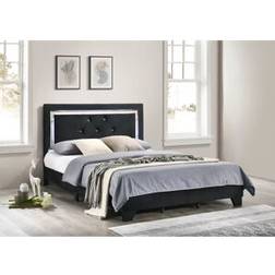 Fairmont Park Kendell Upholstered Black Super King 6' Frame Bed