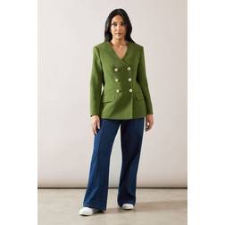 Wallis Blazer Womens Smart Suit - Khaki
