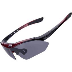 Rockbros Fotokromiske Cykelbriller Med UV-filter - Rød
