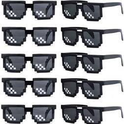 Shein 8pcs Mosaic Glasses For Pixel Glasses