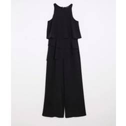 River Island Petite Black Layered Wide Leg Jumpsuit
