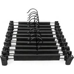 Shein 10pcs Black Plastic Clothes Pants Set Hanger