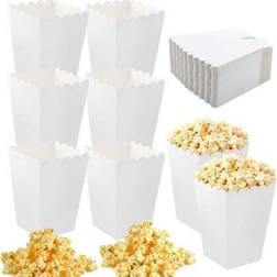 Shein White Paper Popcorn Boxes 50pcs