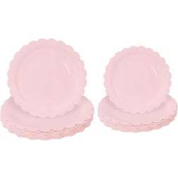 Shein Light Pink Paper Plates 9 Inch Set