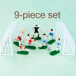Shein 9pcs Plastic Soccer Player Football Toppers Cake Decoration