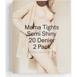 H&M Brun MAMA 2-Pack Strumpbyxa 20 Den XL