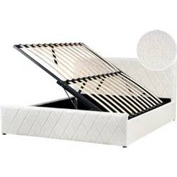 Beliani Eu Super King Size Boucle 5ft3 Frame Bed