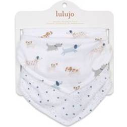 Lulujo 2-Pack Bandana Bib Puppy Dog Star