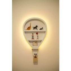 Balloon LED Wooden Kids Light Up Wall Shelves