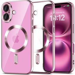Tech-Protect iPhone 16 Mobilskal Magsafe Magflex Shiny Rosa
