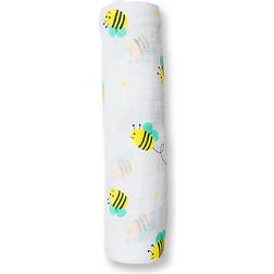 Lulujo Muslin Bumbling Bee Swaddle One Size