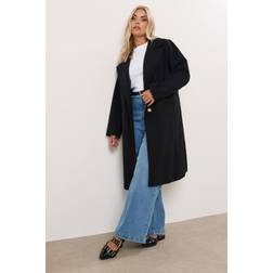 Yours Longline Formal Coat Women - Black