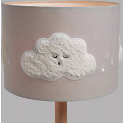 John Lewis Kids Sleep Tight Embroidered Cloud Lampshade 25cm Ceiling Lamp